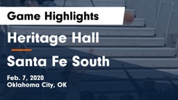 Heritage Hall  vs Santa Fe South  Game Highlights - Feb. 7, 2020