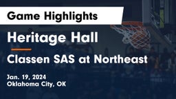 Heritage Hall  vs Classen SAS at Northeast Game Highlights - Jan. 19, 2024