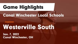 Canal Winchester Local Schools vs Westerville South  Game Highlights - Jan. 7, 2022