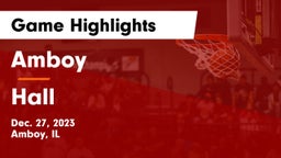 Amboy  vs Hall  Game Highlights - Dec. 27, 2023