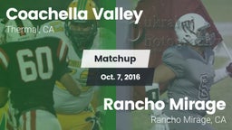 Matchup: Coachella Valley vs. Rancho Mirage  2016