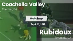 Matchup: Coachella Valley vs. Rubidoux  2017