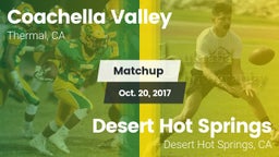 Matchup: Coachella Valley vs. Desert Hot Springs  2017