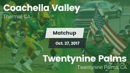 Matchup: Coachella Valley vs. Twentynine Palms  2017