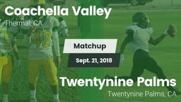 Matchup: Coachella Valley vs. Twentynine Palms  2018