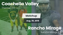 Matchup: Coachella Valley vs. Rancho Mirage  2019