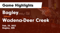 Bagley  vs Wadena-Deer Creek  Game Highlights - Feb. 24, 2022