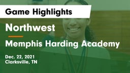 Northwest  vs Memphis Harding Academy Game Highlights - Dec. 22, 2021