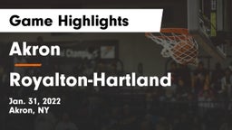 Akron  vs Royalton-Hartland  Game Highlights - Jan. 31, 2022