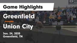 Greenfield  vs Union City  Game Highlights - Jan. 24, 2020