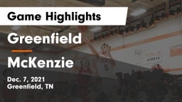 Greenfield  vs McKenzie  Game Highlights - Dec. 7, 2021