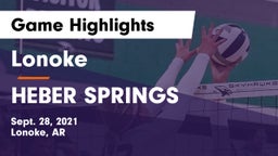 Lonoke  vs HEBER SPRINGS Game Highlights - Sept. 28, 2021