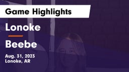 Lonoke  vs Beebe  Game Highlights - Aug. 31, 2023