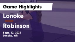 Lonoke  vs Robinson  Game Highlights - Sept. 12, 2023