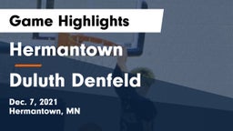 Hermantown  vs Duluth Denfeld  Game Highlights - Dec. 7, 2021