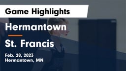 Hermantown  vs St. Francis  Game Highlights - Feb. 28, 2023
