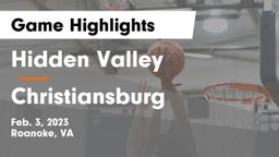 Hidden Valley  vs Christiansburg  Game Highlights - Feb. 3, 2023