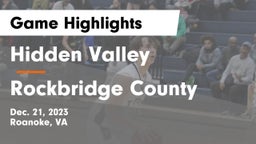 Hidden Valley  vs Rockbridge County  Game Highlights - Dec. 21, 2023