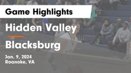 Hidden Valley  vs Blacksburg  Game Highlights - Jan. 9, 2024