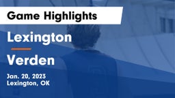 Lexington  vs Verden  Game Highlights - Jan. 20, 2023