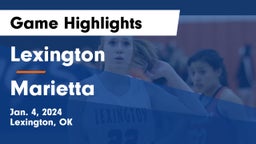 Lexington  vs Marietta  Game Highlights - Jan. 4, 2024