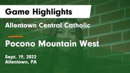 Allentown Central Catholic  vs Pocono Mountain West  Game Highlights - Sept. 19, 2022