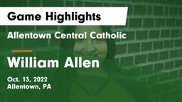 Allentown Central Catholic  vs William Allen  Game Highlights - Oct. 13, 2022