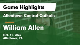 Allentown Central Catholic  vs William Allen  Game Highlights - Oct. 11, 2023