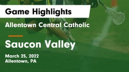 Allentown Central Catholic  vs Saucon Valley  Game Highlights - March 25, 2022
