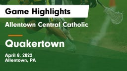 Allentown Central Catholic  vs Quakertown  Game Highlights - April 8, 2022