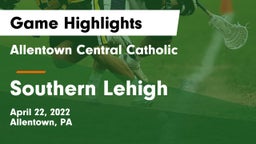 Allentown Central Catholic  vs Southern Lehigh  Game Highlights - April 22, 2022