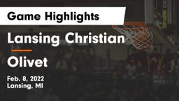 Lansing Christian  vs Olivet  Game Highlights - Feb. 8, 2022