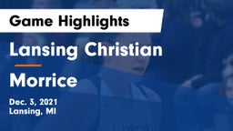 Lansing Christian  vs Morrice Game Highlights - Dec. 3, 2021