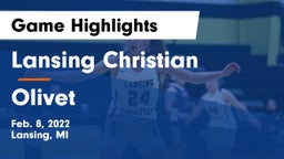 Lansing Christian  vs Olivet  Game Highlights - Feb. 8, 2022