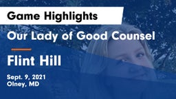 Our Lady of Good Counsel  vs Flint Hill  Game Highlights - Sept. 9, 2021