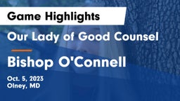 Our Lady of Good Counsel  vs Bishop O'Connell  Game Highlights - Oct. 5, 2023