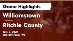 Williamstown  vs Ritchie County  Game Highlights - Jan. 7, 2020