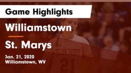 Williamstown  vs St. Marys  Game Highlights - Jan. 21, 2020