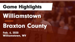 Williamstown  vs Braxton County  Game Highlights - Feb. 6, 2020