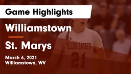 Williamstown  vs St. Marys  Game Highlights - March 6, 2021