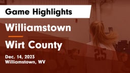 Williamstown  vs Wirt County  Game Highlights - Dec. 14, 2023