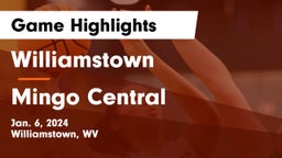 Williamstown  vs Mingo Central  Game Highlights - Jan. 6, 2024