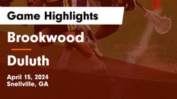 Brookwood  vs Duluth  Game Highlights - April 15, 2024
