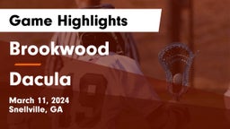 Brookwood  vs Dacula Game Highlights - March 11, 2024