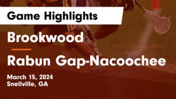 Brookwood  vs Rabun Gap-Nacoochee  Game Highlights - March 15, 2024