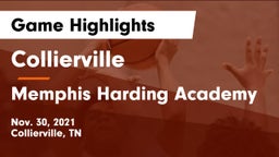 Collierville  vs Memphis Harding Academy Game Highlights - Nov. 30, 2021