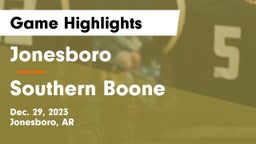 Jonesboro  vs Southern Boone  Game Highlights - Dec. 29, 2023