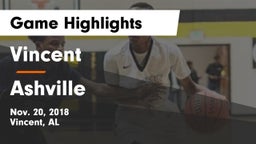 Vincent  vs Ashville Game Highlights - Nov. 20, 2018