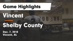 Vincent  vs Shelby County Game Highlights - Dec. 7, 2018