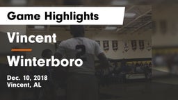 Vincent  vs Winterboro Game Highlights - Dec. 10, 2018